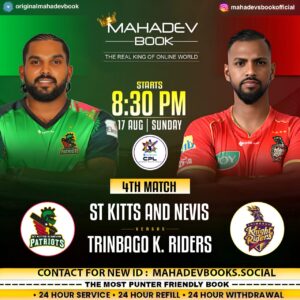 CPL 2025: Match 4, SKN vs TKR Match Prediction – Who will win today’s CPL Mahadev Book match between SKN and TKR?